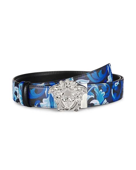 versace collection men's belt blue|Versace belts for men sale.